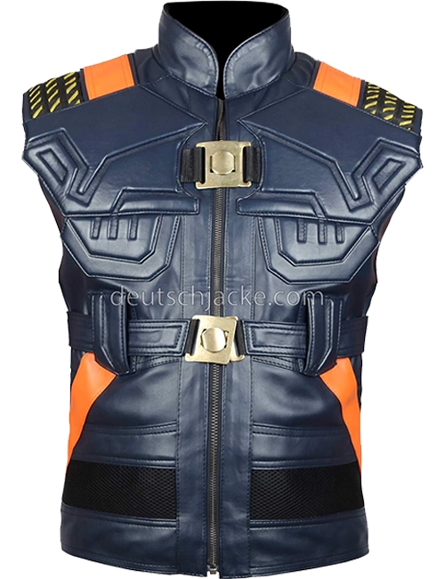 Black Panther Erik Killmonger Armor Style Costume Leather Vest