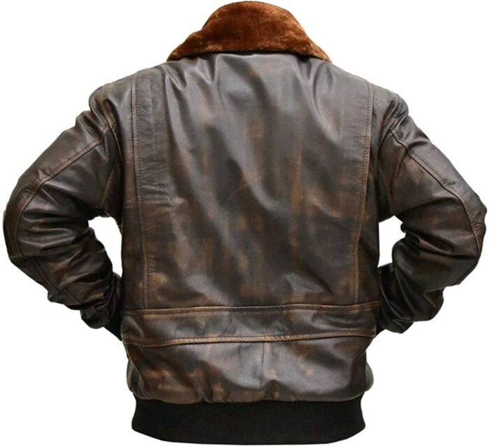 us navy leather flight jacket