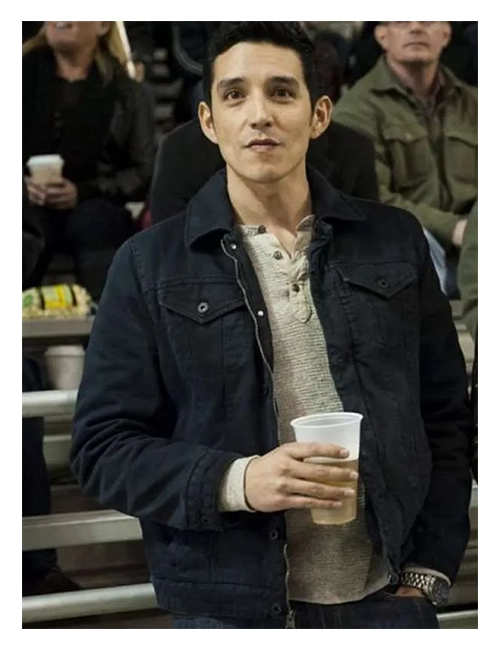 True Detective Gabriel Luna Blue Cotton Jacket