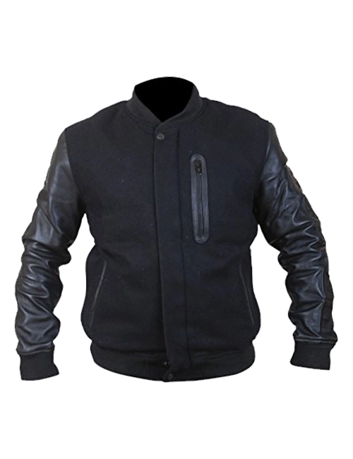 Jordan Leather Sleeves Jacket