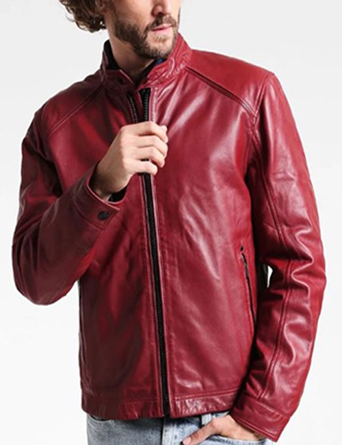 red leather jacket for men