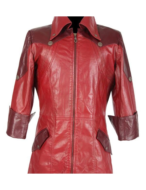 Devil May Cry 4 Dante Red Leather Coat