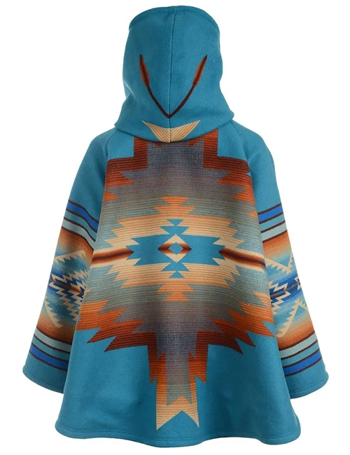 beth dutton blue aztec coat