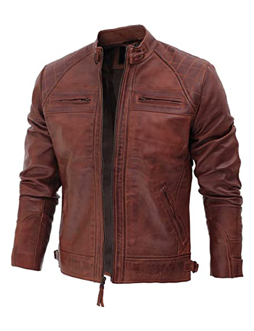 Cafe Racer Biker Jacket