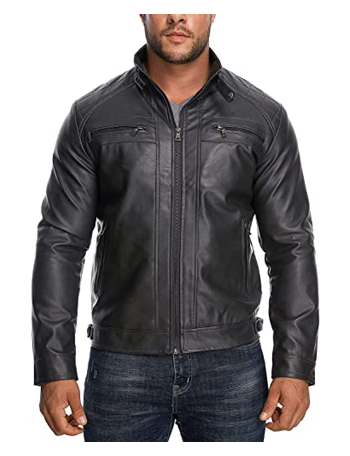 Casual Faux Leather Jacket