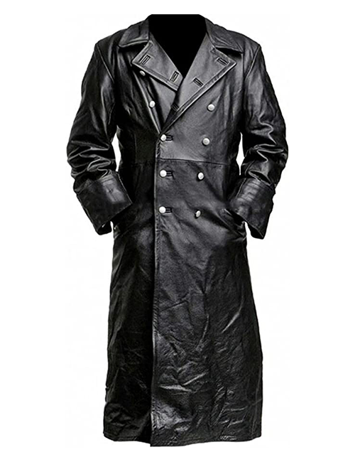 Uniform Leather Trench Coat