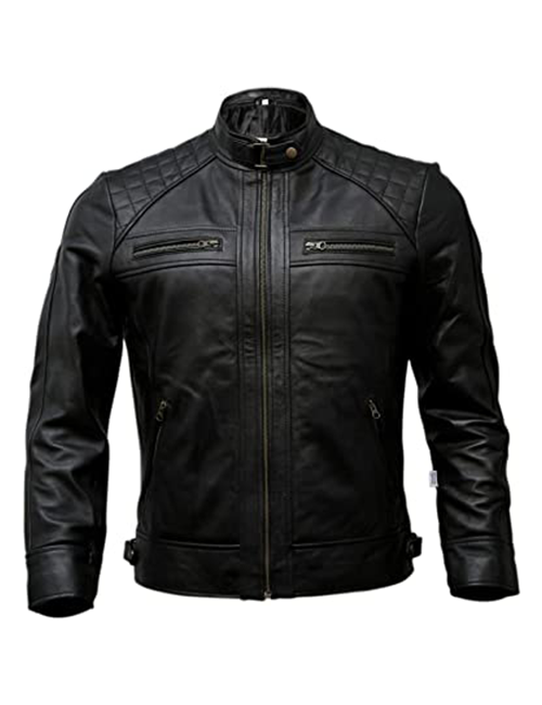 Leather Biker Jacket Black