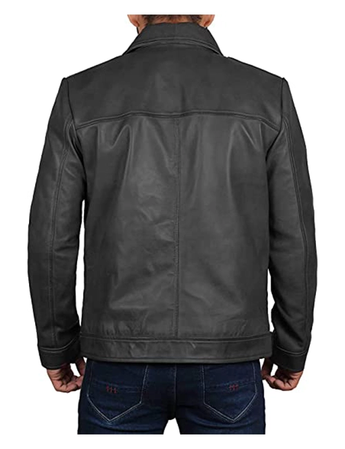 Black Leather Jacket Men