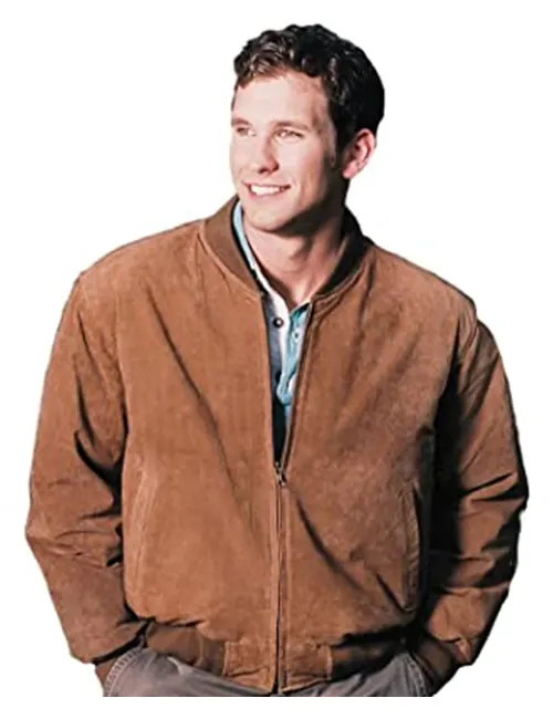 Baseball Suede Leather Jacket