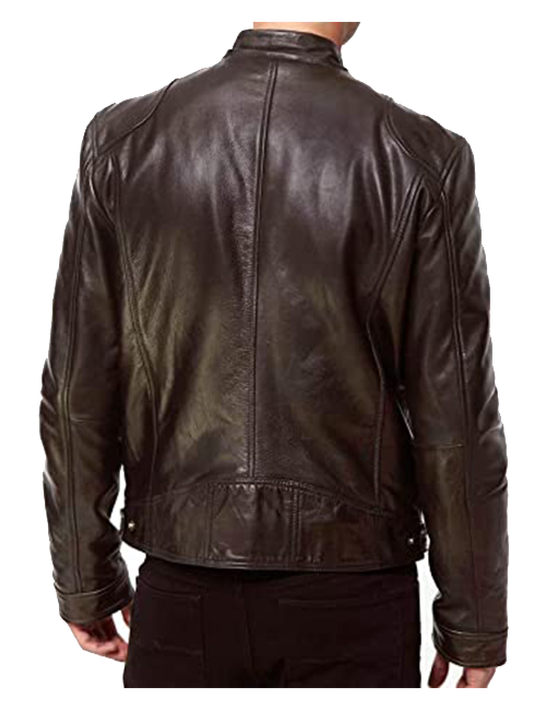 Faux Leather Motorcycle Jacket