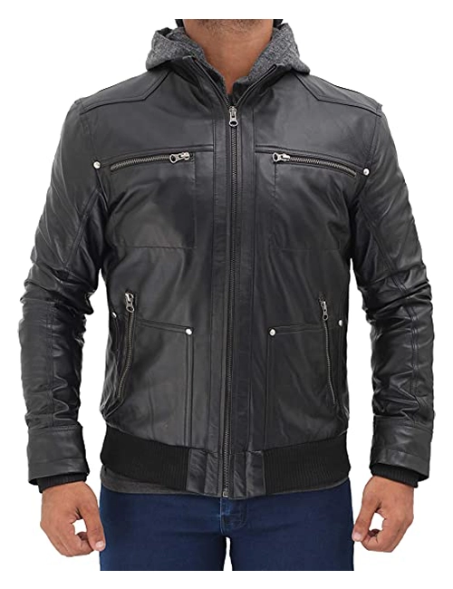 Black Bomber Jacket Men