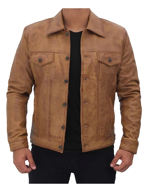 Real Lambskin Trucker Jacket