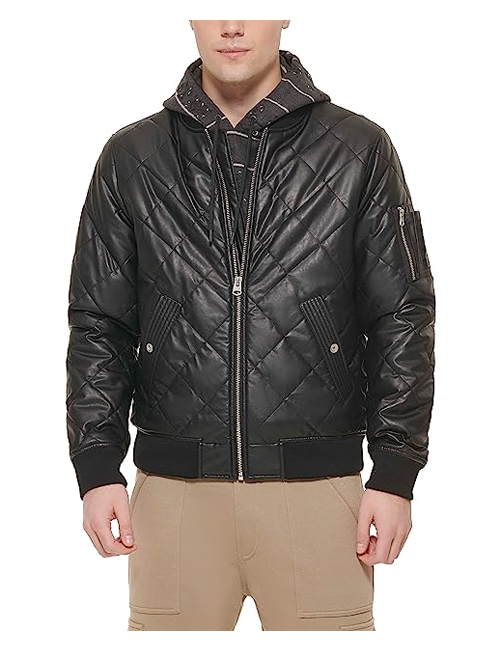 Diamond Quilted Bomber Jacket