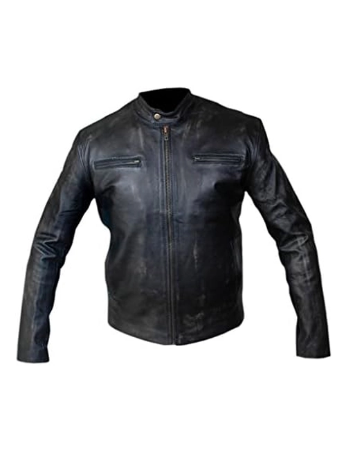 Contraband Leather Distressed Jacket