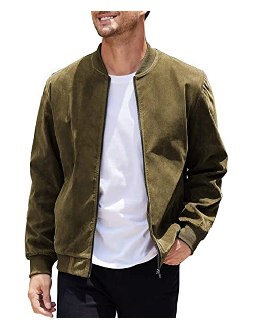 Suede Bomber Jacket