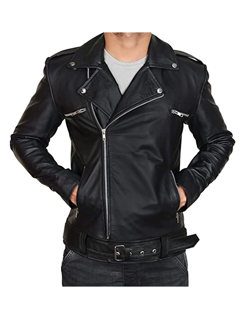 Walking Biker Leather Jacket