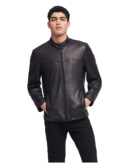 Lamb Leather Racer Jacket