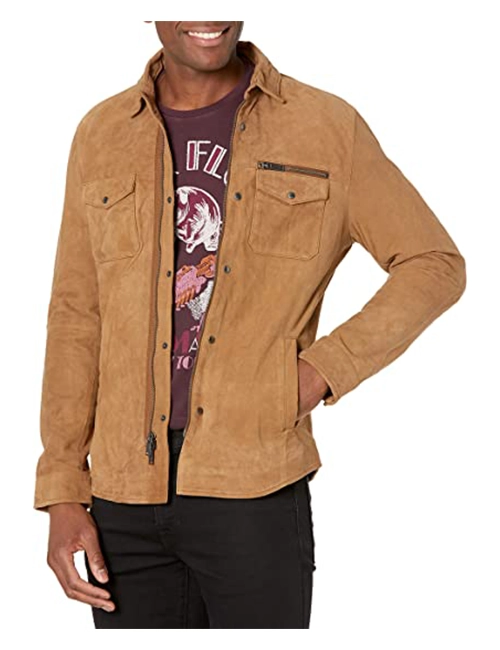 Light Suede Shirt Jacket