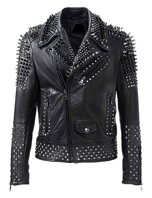 Spike Biker Leather Jacket