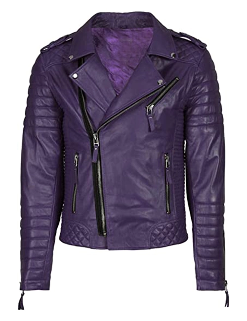 Lambskin Leather Biker Jacket