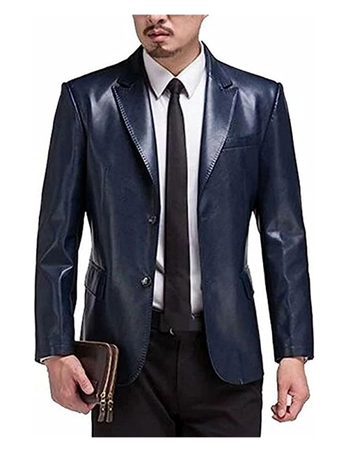 Genuine Lambskin Leather Blazer