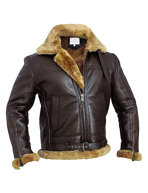 Sheepskin Fur Leather Jacket