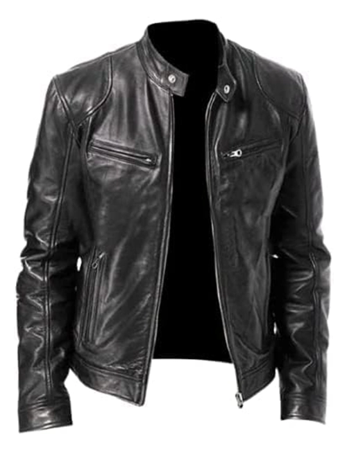 Lambskin Leather Biker Jacket