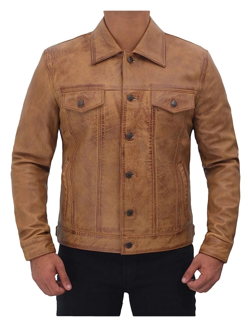 Real Lambskin Trucker Jacket