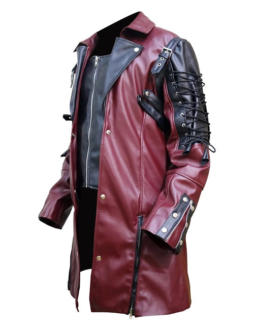 Faux Leather Coat Jacket