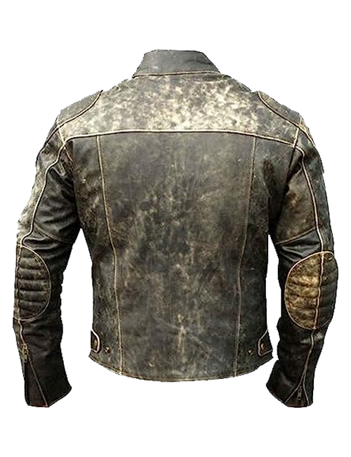 Cafe Racer Biker Leather Jacket