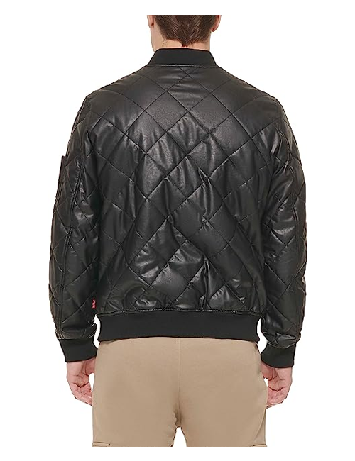 Diamond Quilted Bomber Jacket