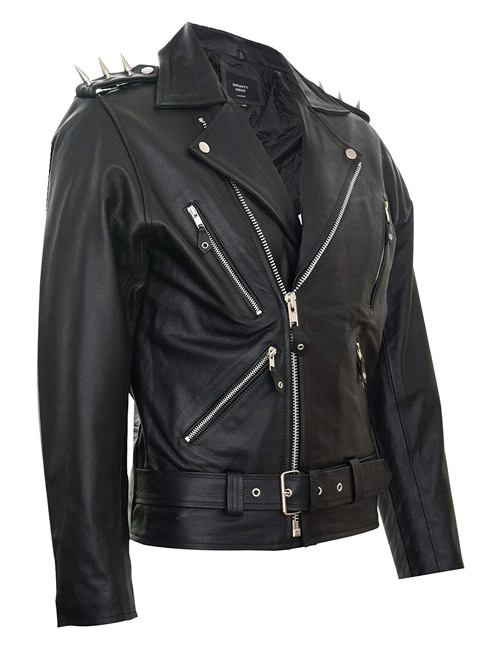 Hide Leather Brando Tasseled Jacket 