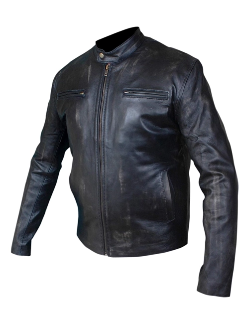 Contraband Leather Distressed Jacket