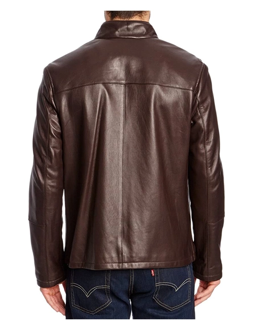 Smooth Leather Moto Jacket