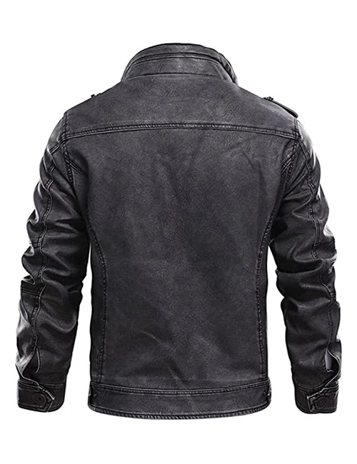 Leather Motorcycle Jacket For Men