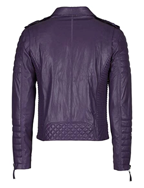 Lambskin Leather Biker Jacket