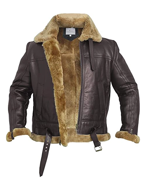 Sheepskin Fur Leather Jacket