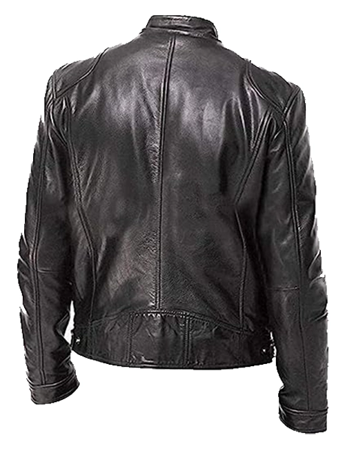 Lambskin Leather Biker Jacket