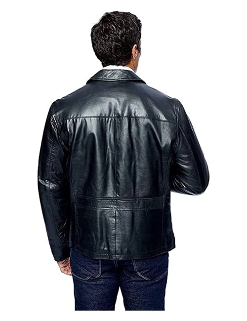 Vintage Style Lambskin Leather Jacket