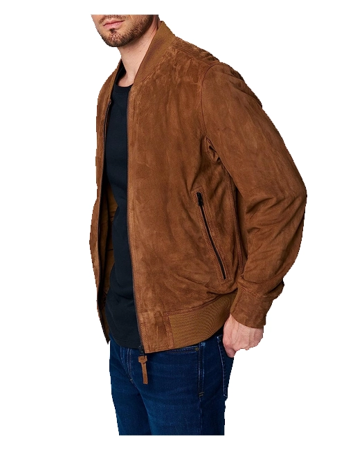 Quick Action Suede Bomber