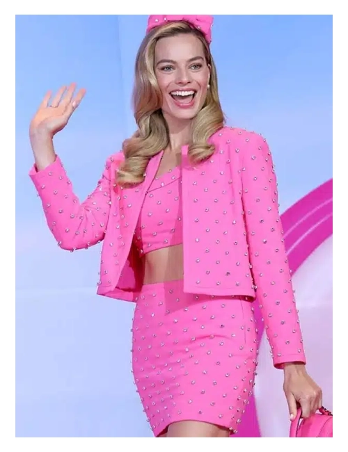 Barbie Margot Robbie Pink Jacket